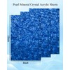 TOEPODO Pearl Mineral Crystal Acrylic Sheets 1/8 Thick Cast Acrylic