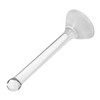 Tofficu Manual Grinding Rod Glass Pestle Round Handle for Paints