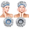 2 Pcs Aluminum Foil Deep Conditioning Hair Cap Reusable Heat
