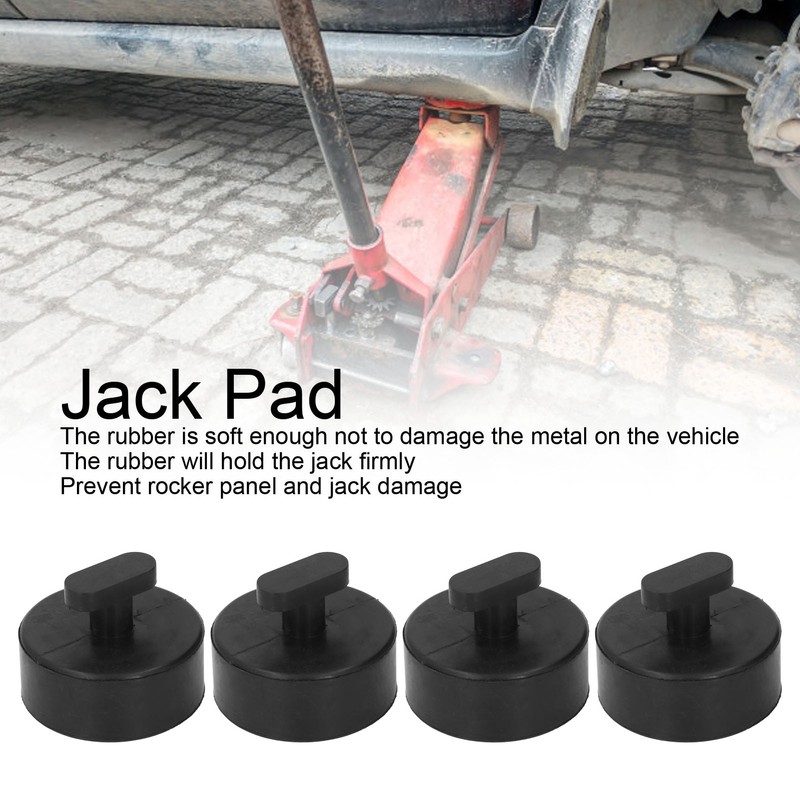 4PCS Jack Pad Anti Bending Sturdy Rubber Floor Heavy Duty