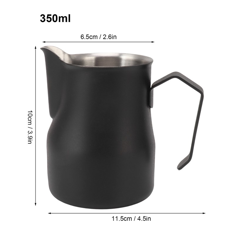 Milk Pitcher Cup 304 Stainless Steel Spout Mouth Scale Coffee