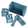 Obling Desk Calendar Wooden Manual Conversion Durable Chic Accessory for