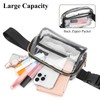 MATEPROX Clear Fanny Pack for Women Men, Crossbody Bag Stadium