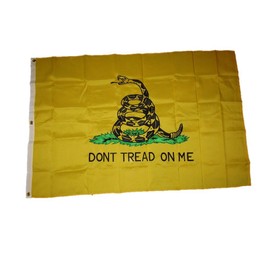 4x6 Embroidered Sewn Gadsden Don't Tread On Me Yellow Snake 600D Solarmax Nylon 4'x6' Flag Brass Grommets