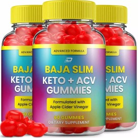 Baja Slim (3 Pack) Baja Slim Keto ACV Gummies - Baja Slim ACV Gummies Vitamin B12 B6