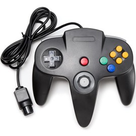 iNNEXT Retro 64 Bit Joypad N64 Controller Wired Gamepad Controller Joystick for N64 Console N64 System, Black