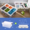 MACOPRO Plastic Storage Box with Removable Tray Craft Organizers and