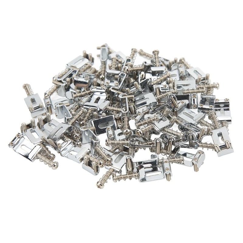 60Pcs Guitar Bridge Saddles Tuning Stability Silver No Burrs Easy