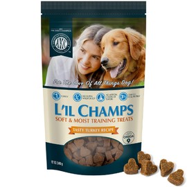 Pet Brands American Kennel Club Lil Champs Soft & Moist Training Treats, Turkey Flavor, All Breed Sizes, 12 Ounces