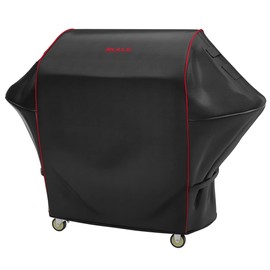 Bull Outdoor Products 72012 30" Premium Grill Cart Cover, Black W/Red Piping