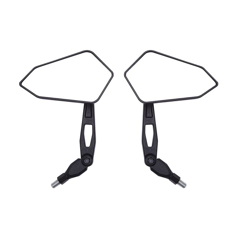 DREAMIZER Balck 8mm 10mm Motorcycle Rear View Mirrors for Handlebars