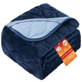 Housecover Bedding Pad, Semi-double, Winter, Warm, Autumn/Winter, Mattress Pad, Teijin Mighty Top II Filling, Microfiber, Thermal Storage, Flannel & Waffle, Fluffy, Sheet Mattress Pad, For All Seasons, Antibacterial, Odor-Resistant, Anti-Mite Treatment, 