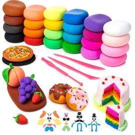 Ultra Lightweight Nendoro Set of 24 Colors, DIY Toy, Handmade Tools Included, Boys and Girls, Birthday Pre, For Ages 6 and Up