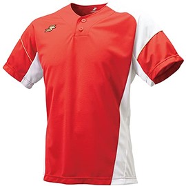 SSK BT2290 Men's Baseball T-Shirt, Baseball Wear, red x white (2010)