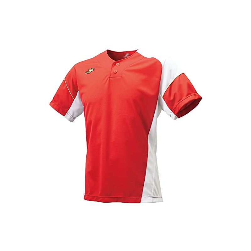 SSK BT2290 Men's Baseball T-Shirt, Baseball Wear, red x white