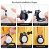 GOCII AirTag Holder with Wire Cable - Ultra-Durable 4 Pack