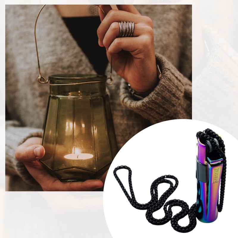 Kasher’s Lighter Necklace with Lighter Tool - Lightweight & Multipurpose
