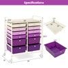RELAX4LIFE Craft Organizers and Storage Cart - Rolling Cart with