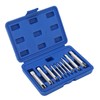 10Pcs Screw Tap Extractor Set Quenched Alloy Steel Broken Screw