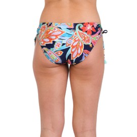 La Blanca Women's Side Tie Hipster Bikini Bottom, Multi//Tropidelic Paisley, 8