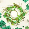 JUNEBRUSHS 5 FT St Patricks Day Garland with Lights, Artificial