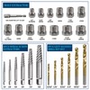 DOAHO 26 Piece Impact Bolt and Spiral Screw Extractor Set