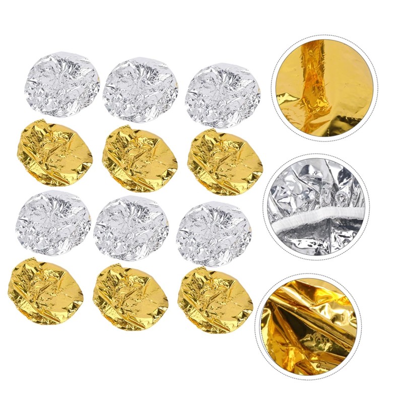 IWOWHERO 12pcs Aluminum Foil Deep Conditioning Cap Heat Cap for