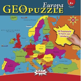 Amigo 00380 – Geopuzzle Europe (58 Pieces)