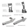 4 Pcs Set Hot Air Gun Nozzle 2Pcs Flat Wide