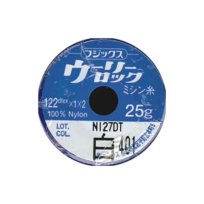 フジックス(Fujix) Fujix ウーリーロックミシン糸 25g 401白