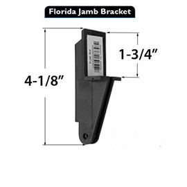 Florida Jamb Bracket for Coastal Closer Black-51611-091