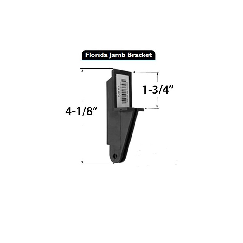 Florida Jamb Bracket for Coastal Closer Black-51611-091