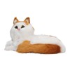Simulation Furry Cat Figurine Home Cute Funny Synthetic Fur Cat