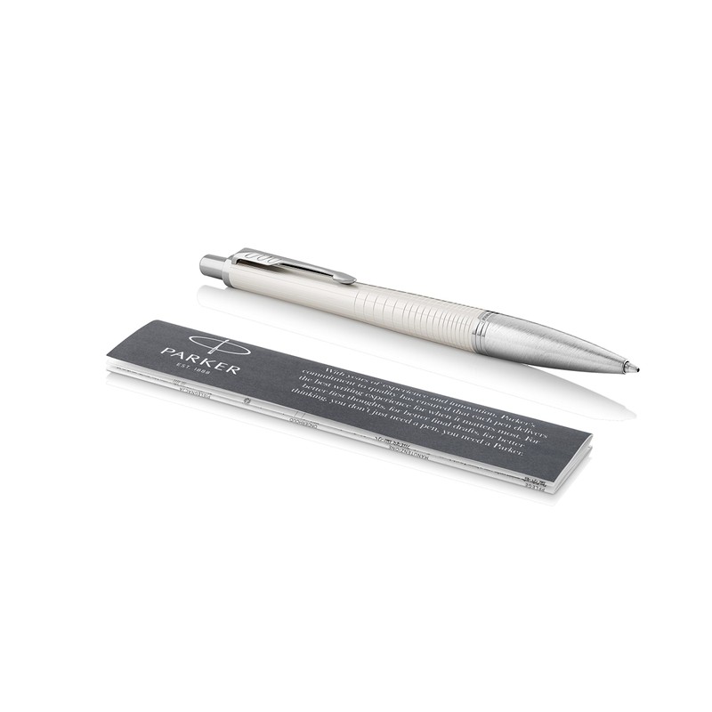 Parker Urban Ballpoint Pen | Premium Pearl Metal Chiselled |