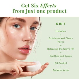 ANAI RUI Clarifying Toner Pads for Face, with Lactic Acid, Salicylic Acid, Witch Hazel, Facial Radiance Pads, Face Exfoliating Pad for Acne & Blemishes Clear, Balance Skin's PH, 50 Pads