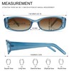 VANLINKER Trendy Small Polarized Rectangle Sunglasses for Women Men Retro