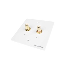 Lyndahl Speaker Panel Multimedia Panel for Speakers Suitable for Flush-Mounted Box/Wall Mounting Box Wall Connection Panels Surround System White RCA
