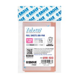 Tolecut PSA Full Sanding Sheets Job-PAK, Pink K-1500, U191-1513, 3 Sheets + 1 Tolecard