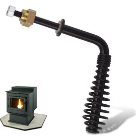 WHMYZHL 224-14042 Door Handle & Black Spring Handle Compatible with Lopi Wood Stoves 1988+ and Pellet Stoves 1990-1996, Replaces 99900410