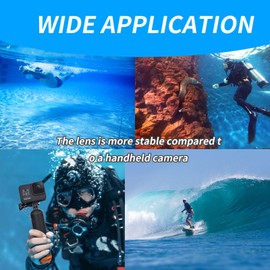 Stick Waterproof Floating Hand Grip Snorkeling ​Underwater ​Diving Selfie Pole Stick Compatible with 11 10 9 8 7 6 5 4 3 2 1 for Water Sport and Action Cameras