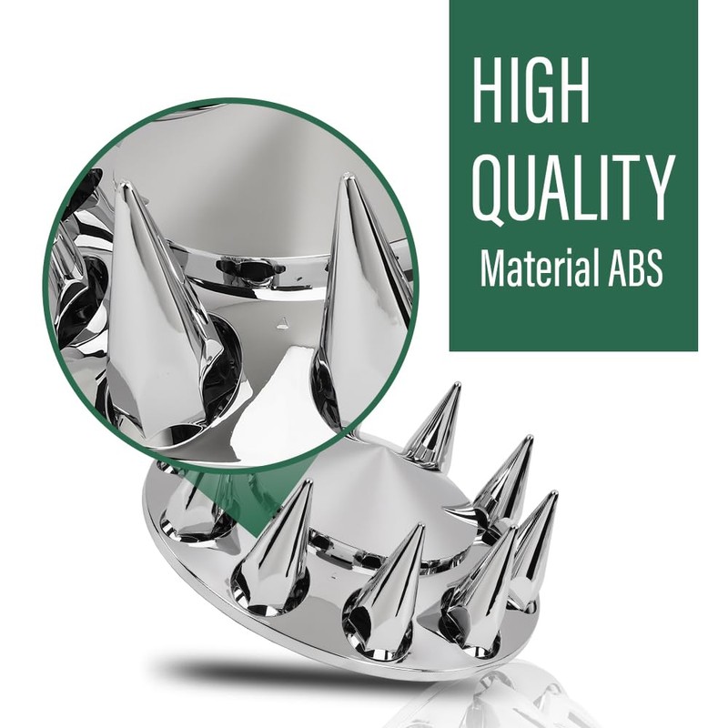 LQI Front Plating Hub Covers Chrome Wheel Cover 33mm Screw-on