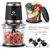 Food Processor Set: 2-Speed Food Chopper with Two 4 Cup