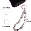 Acofect Crystal Beaded Phone Wrist Strap Charm Chain Wristlet Cellphone