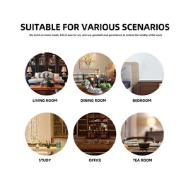 Biglumin Incense Holder - Inverted Incense Burner with Removable Wooden Base, Incense Holder Incense Holder, Suitable for Home, Office, Yoga, Meditation Decoration. (Black Gold)