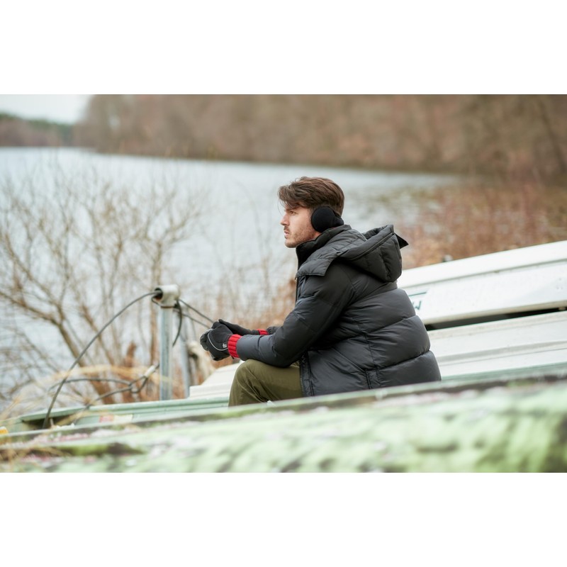 180s Fleece Behind-the-Head Earmuffs Black