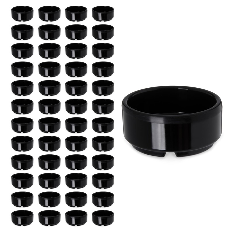 Carlisle FoodService Products 41203 Melamine Straight Sided Ramekin, 3-oz. Capacity,