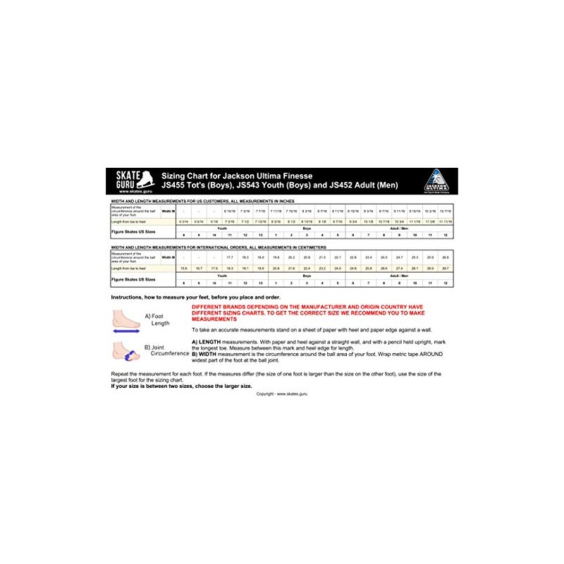 Jackson Ultima Black Figure Ice Skates for Boys/Size: Junior 4