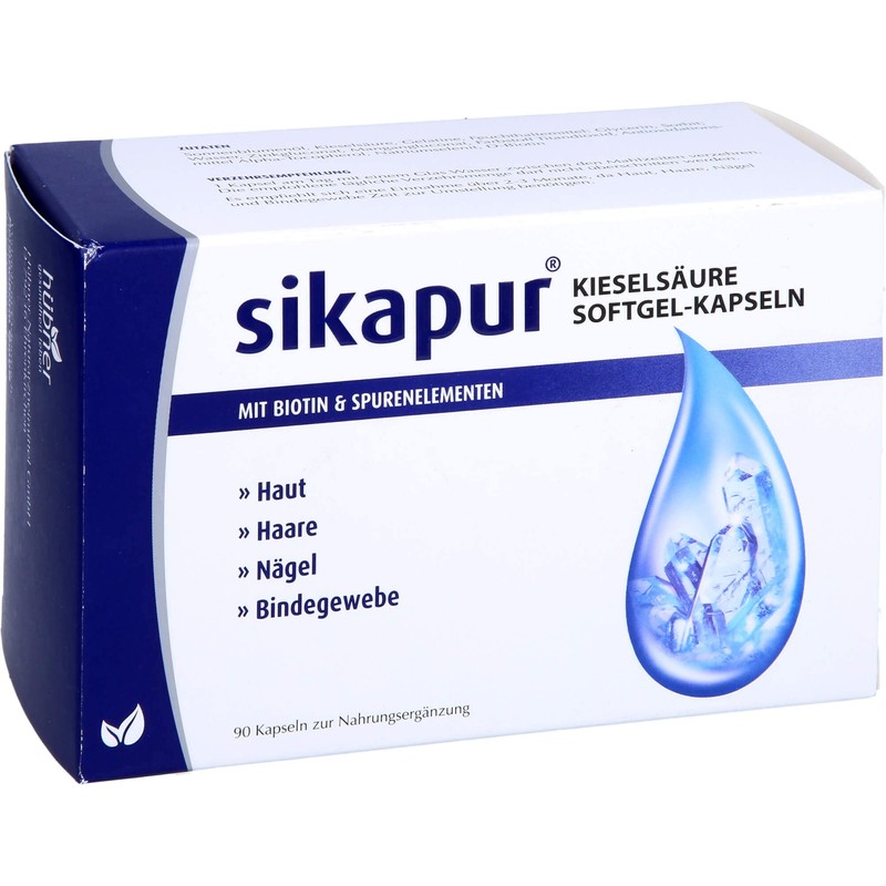 Sikapur Orthokieselsäure-Weichgel 90 Kapseln, mit Biotin und Spurenelementen