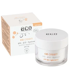Eco Cosmetics CC Cream Q10 mit LSF 50, hell getönt