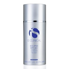 iS CLINICAL Eclipse SPF 50+ Protector solar, protector solar teñido de óxido de zinc, crema solar ultra transparente no grasa con acabado mate para cara